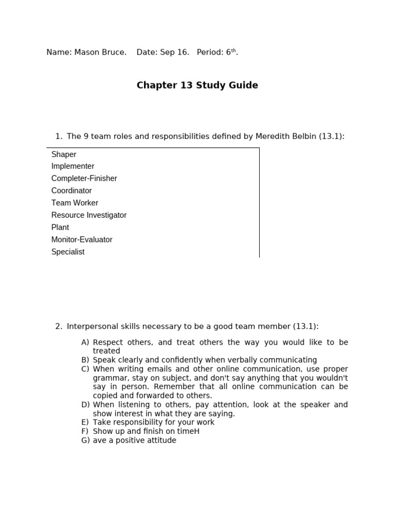 Chapter+13+-+Study+Review copy | PDF | Communication | Psychology