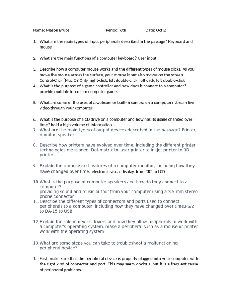 Chapter+1+Lesson+3+Comprehension+Questions Copy | PDF | Computer ...