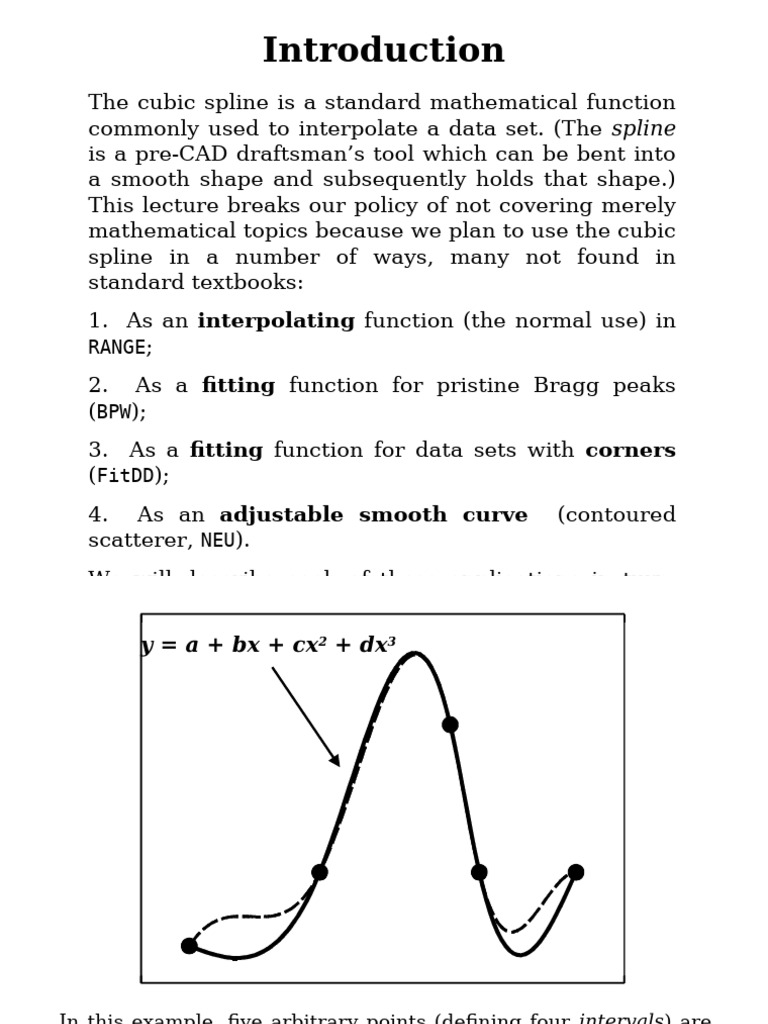 09 CubicSpline | PDF | Spline (Mathematics) | Interpolation