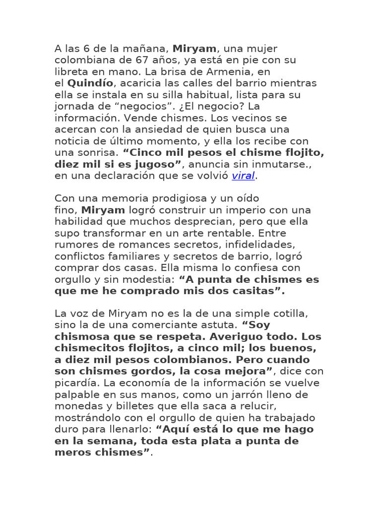 Chisme 1 | PDF