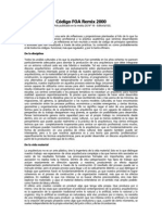 Código FOA 2000 sobre disciplina, vida material y paisaje