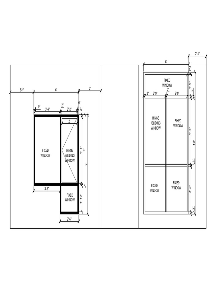 Fixed Window Specifications | PDF