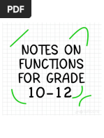 Grade 11 Functions and Graphs Notes | PDF | Asymptote | Function ...