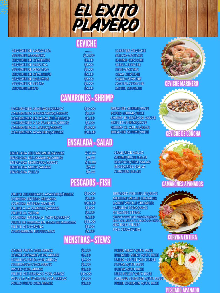 Variety of Ceviche and Seafood Dishes | PDF | Foods | Food And Drink