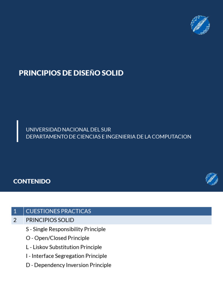 Principios SOLID en Diseño de Software | PDF | Software | Ciencias de ...