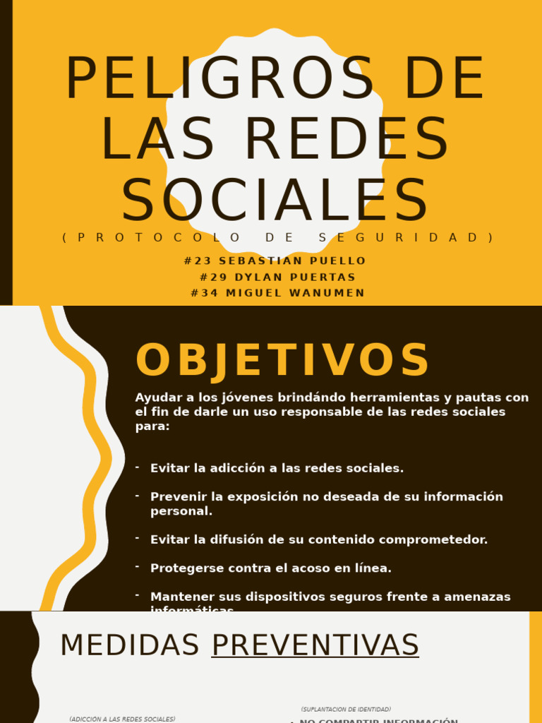 Peligros y Prevención en Redes Sociales | PDF | Servicio de redes ...
