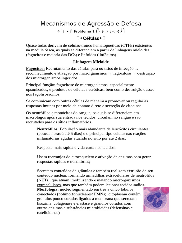 Mecanismos de Agressão e Defesa Imune | PDF