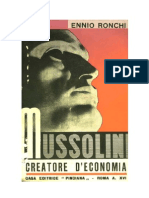 Mussolini creatore di economia 1936 (Italiano)