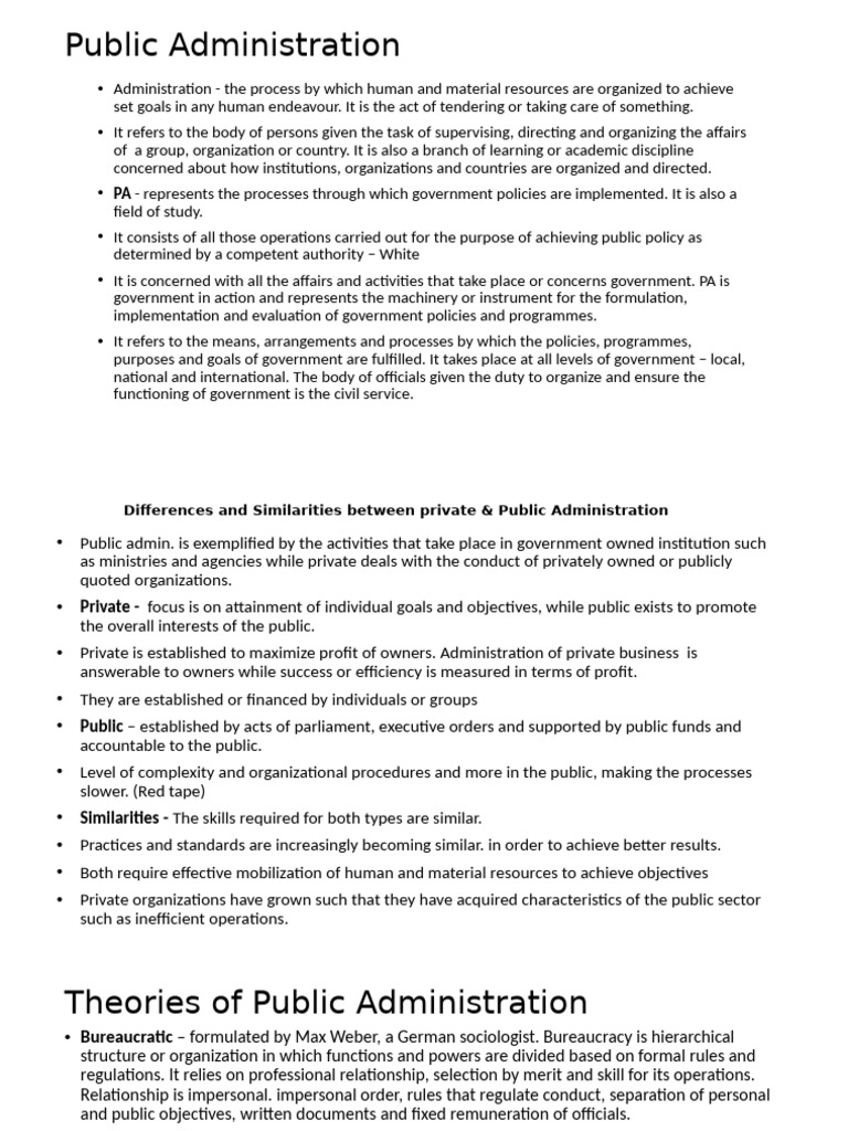 Understanding Public Administration Concepts | PDF