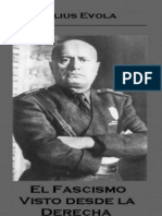 Más allá del fascismo. El fascismo visto desde la derecha. Julius Evola