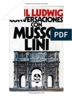 Conversaciones con Mussolini