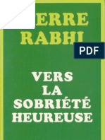 Vers La Sobriete Heureuse- Pierre Rabhi