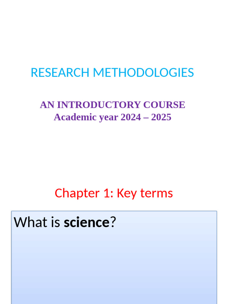 Chapter 1 | PDF | Scientific Method | Science