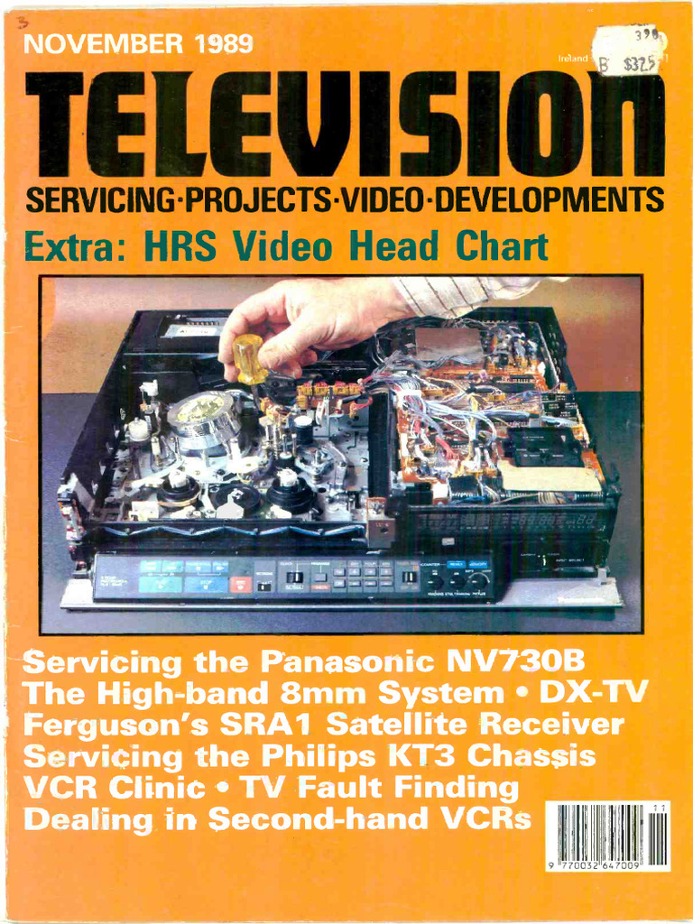 Television Servicing UK 1989 11 | PDF | Information And