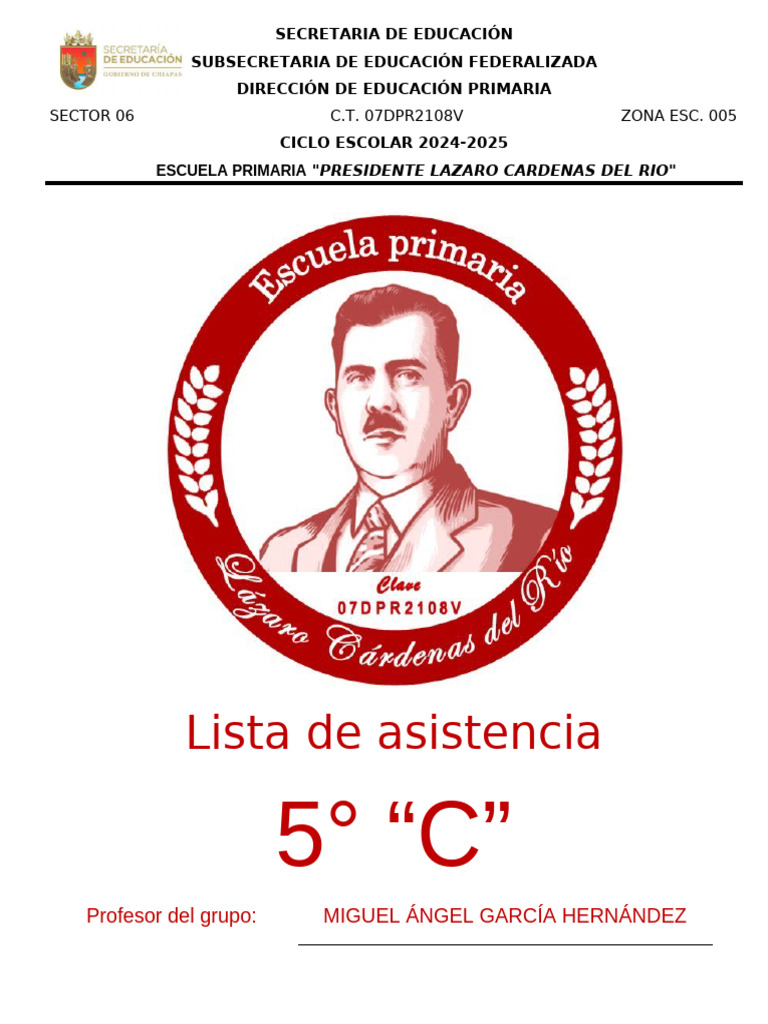 Lista de Asistencia 5 ° C | PDF