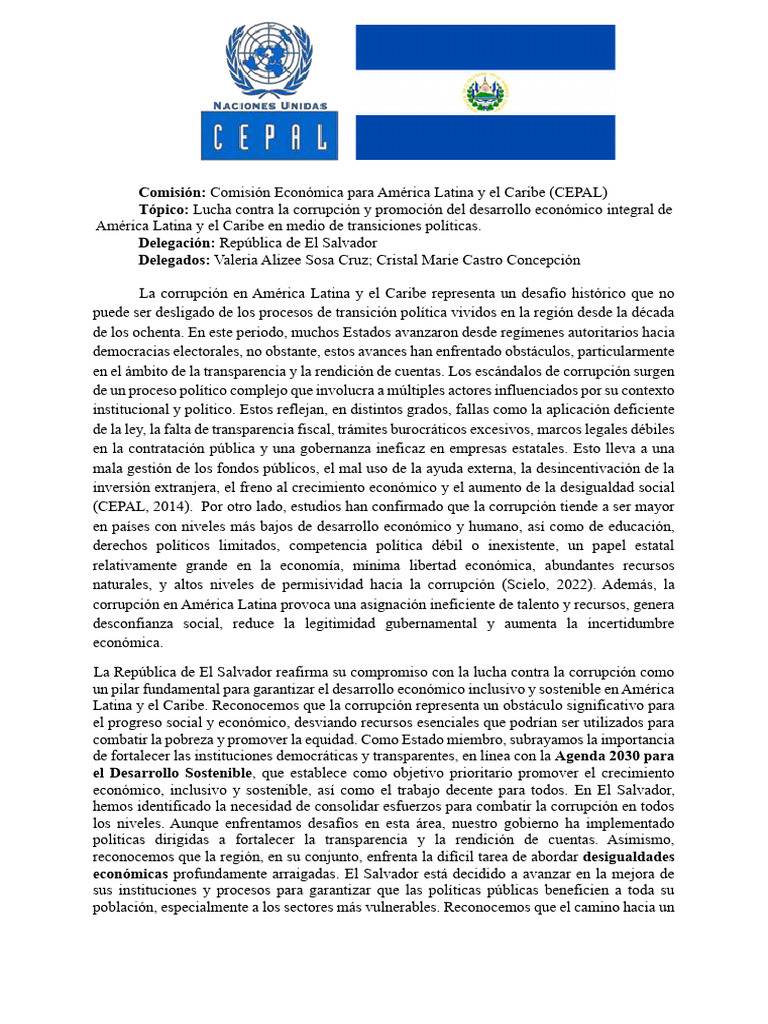 Lucha contra la corrupción en El Salvador | PDF | Sustentabilidad ...