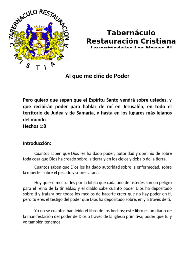 Poder del Espíritu Santo en Ti | PDF | espíritu Santo | Dios