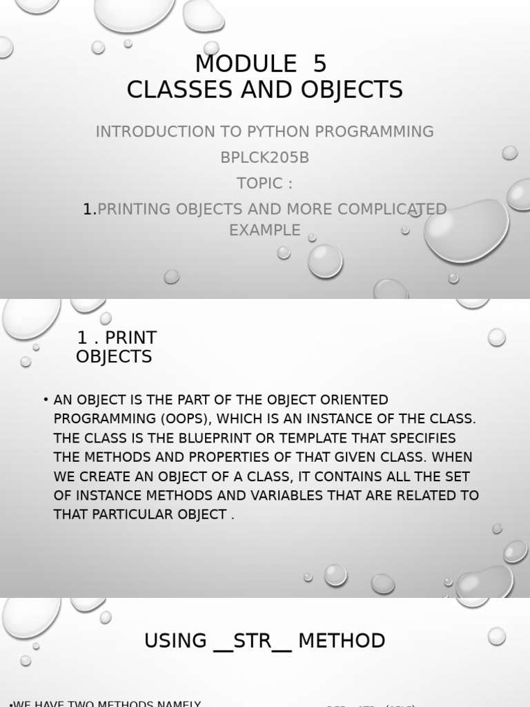 Python Object Printing Techniques | PDF | Parameter (Computer ...