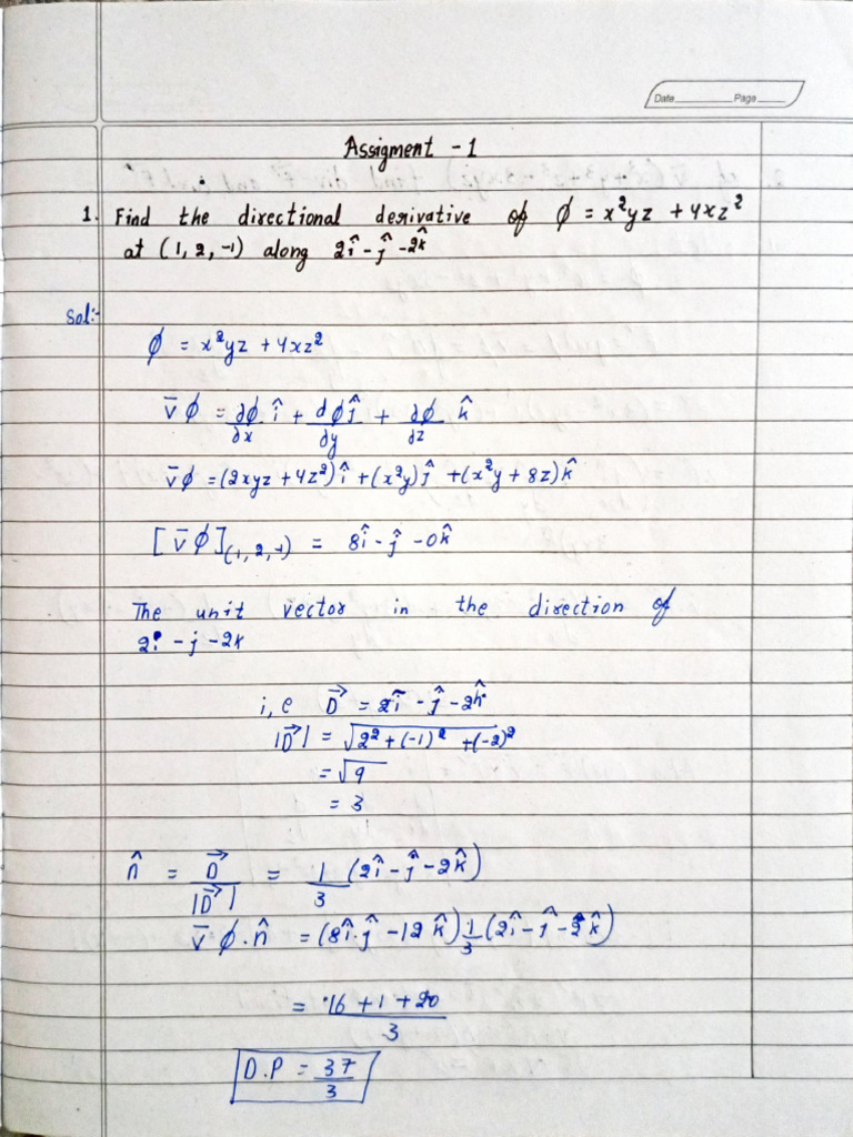 Maths 1st Assignment Pdf