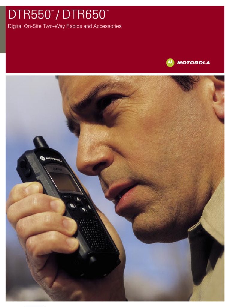 Manual Motorola DTR650 | PDF | Battery Charger | Radio