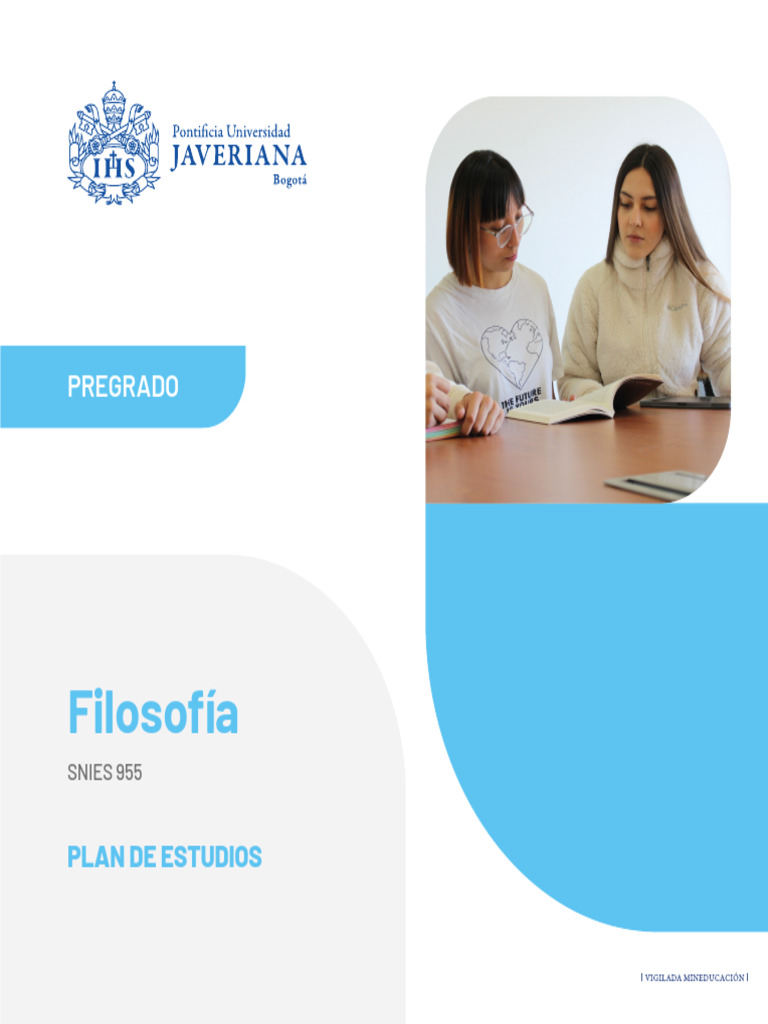 Plan de Estudios Filosofía | PDF | Seminario | Educación en artes liberales