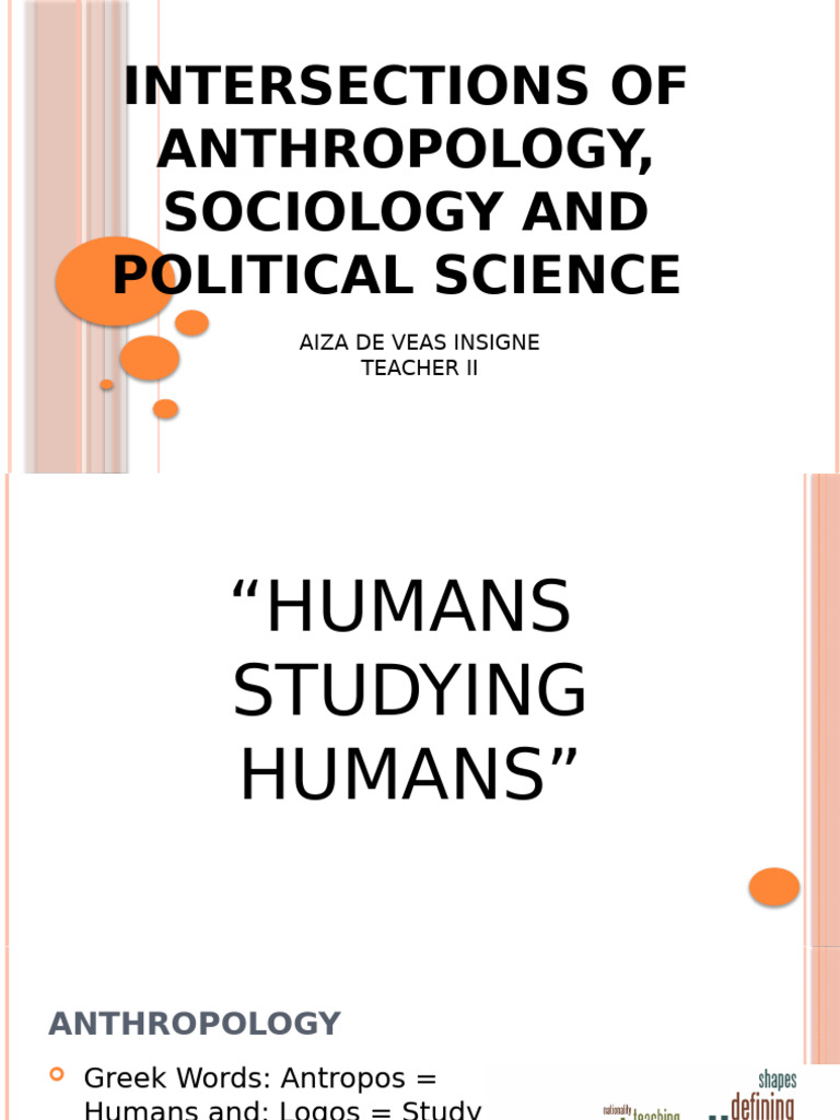 Intersections of Anthropology Sociology | PDF