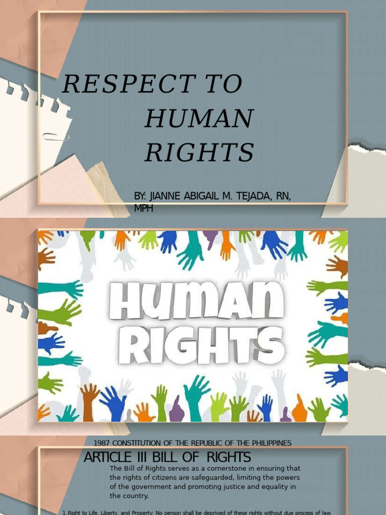 Euthenics Week 15 16 Respect To Human Rights | PDF | Human Rights ...