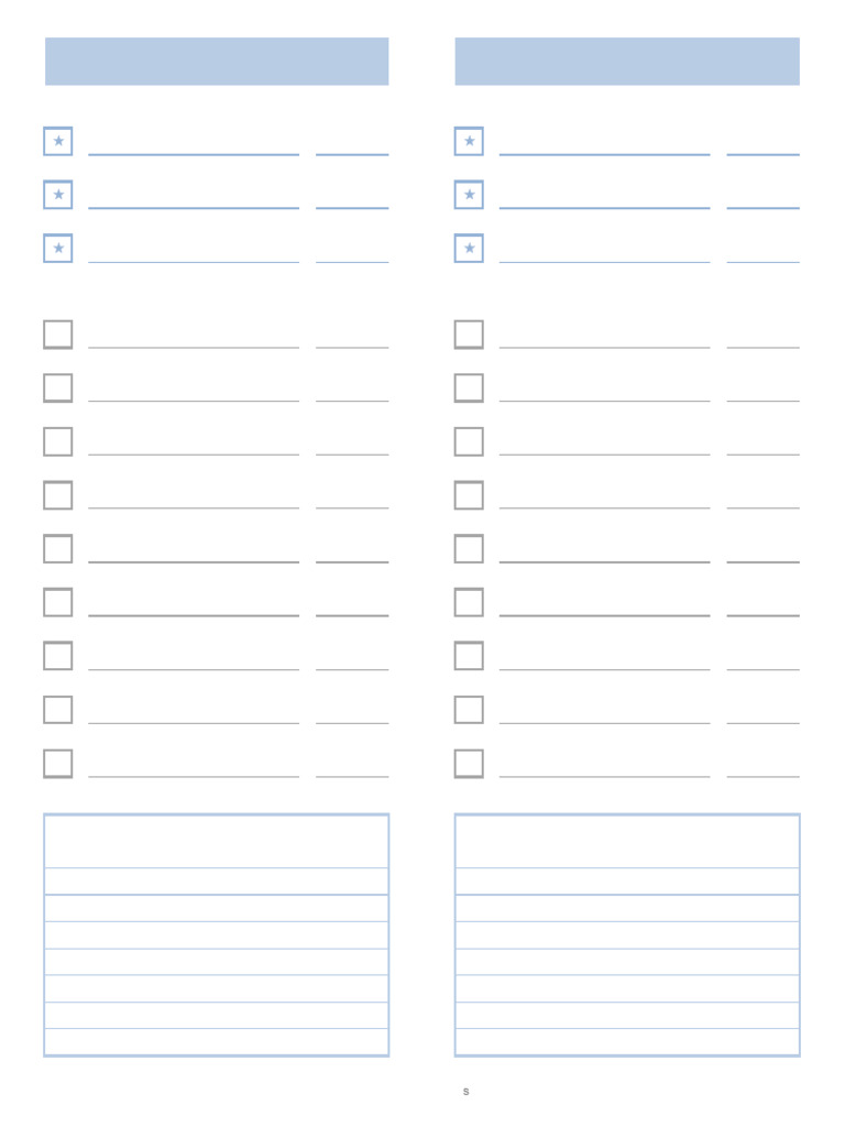 To Do List Prioritized 2 Up | PDF