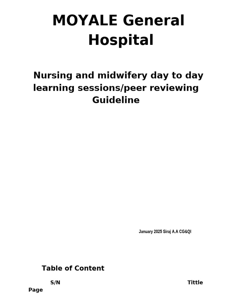 Clinical Supervision Guidelines for Nurses | PDF | Nursing | Health Care