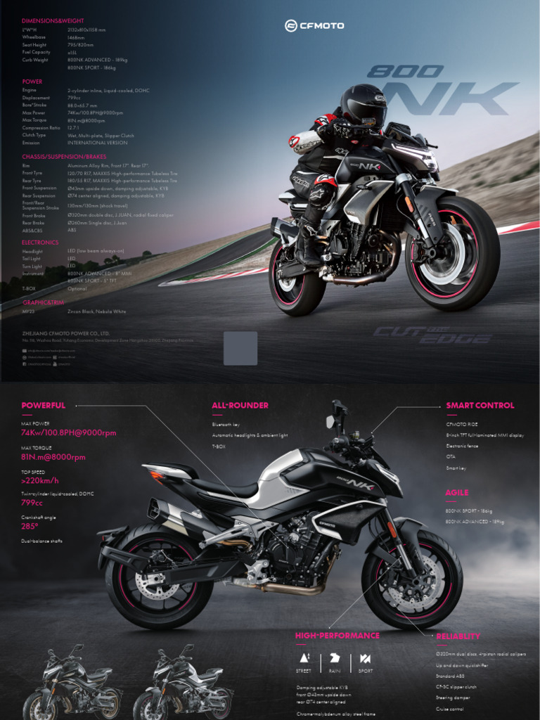 800NK - Brochure - INTERNATIONAL VERSION | PDF | Anti Lock Braking ...