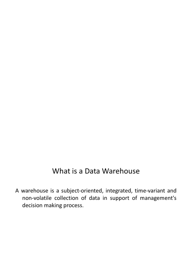 Data Warehouse Concepts | PDF