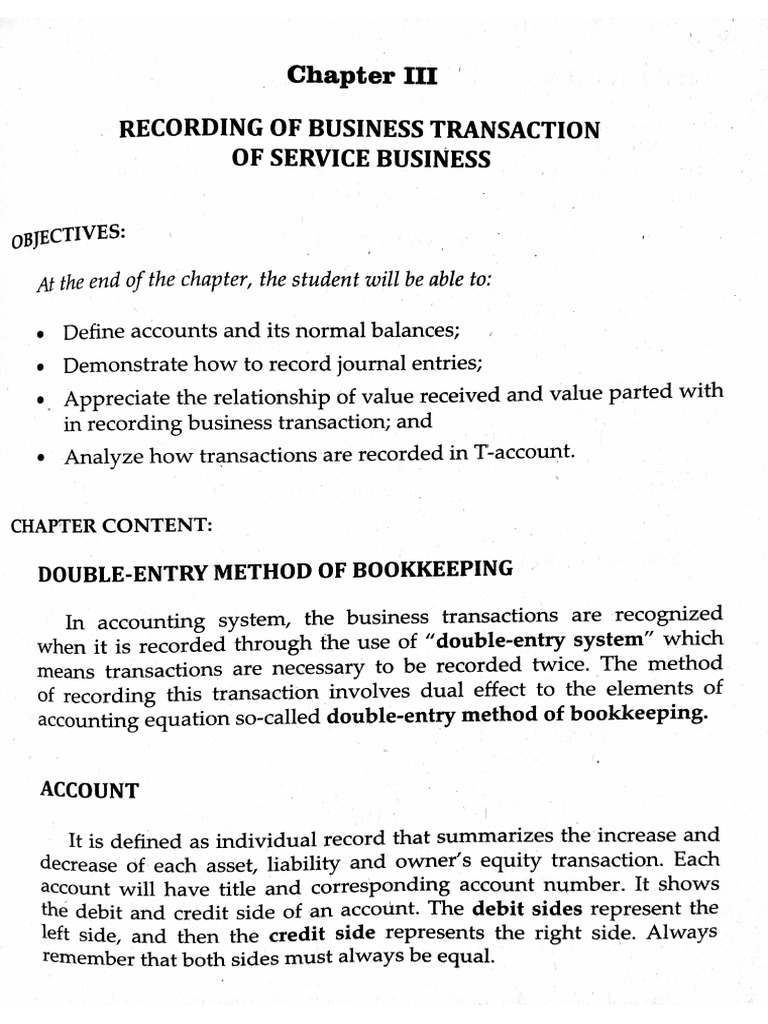 Chapter 3 Fundamentals of Accounting | PDF