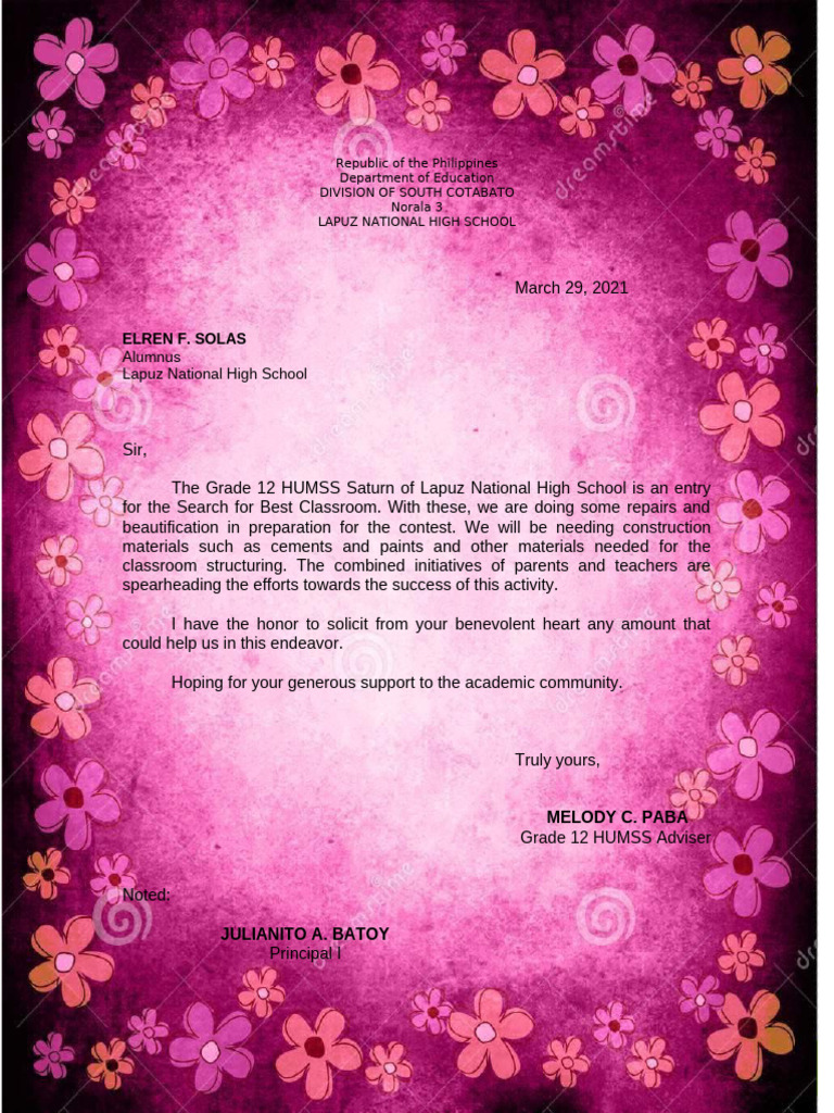 Solicitation form pdf
