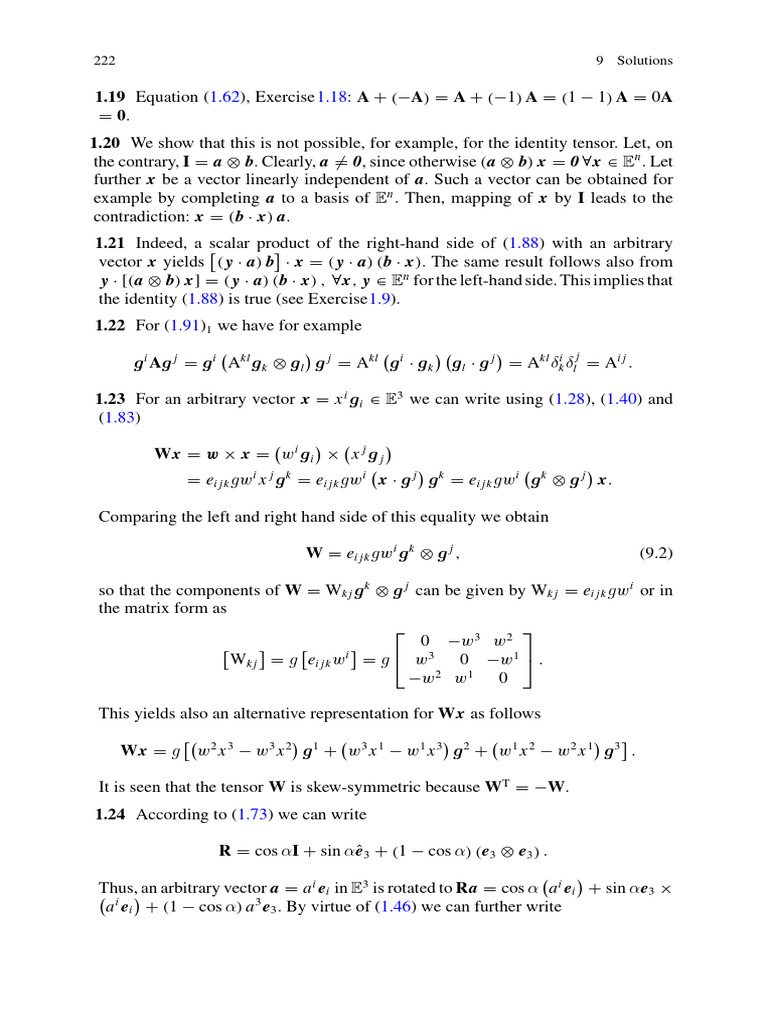 Tensor Operations and Exercises Solutions | PDF | Exponential Function ...