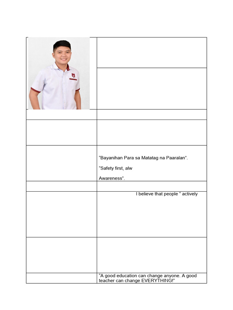 Personal Information Phillip | PDF
