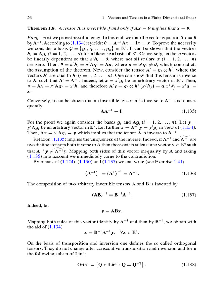 Invertible Tensors and Their Properties | PDF | Vector Space | Tensor