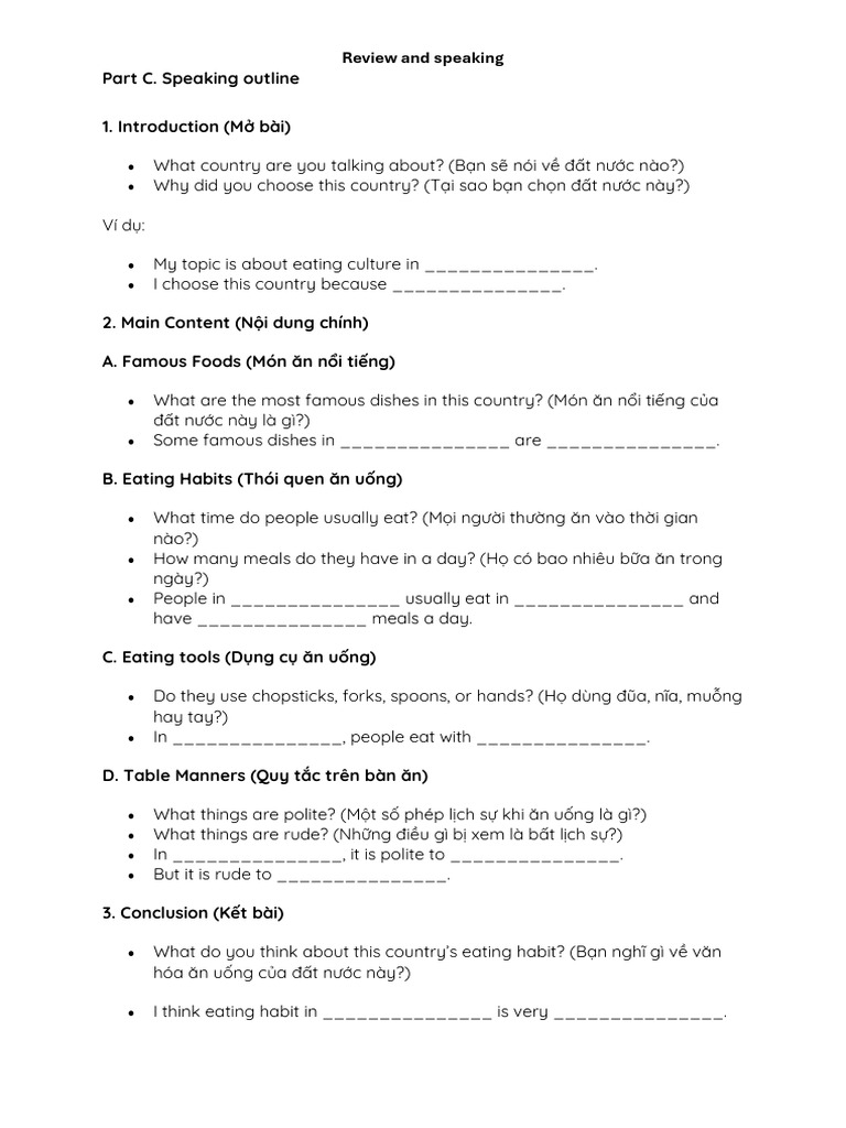 Speaking Outline | PDF