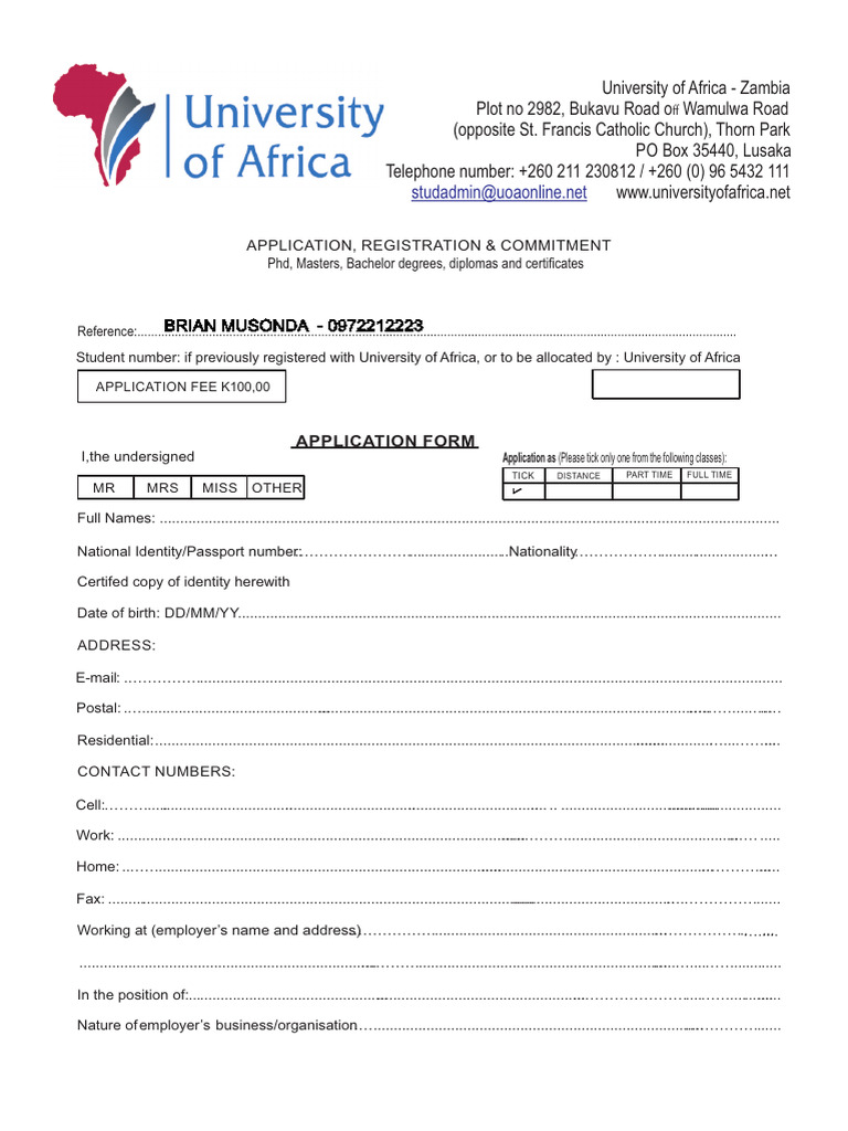 University of Africa Fees and Courses Guide | PDF | Banks | Educational ...