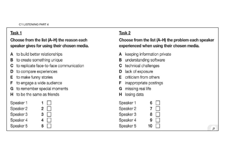 Cae Listening Part 4 Book | PDF