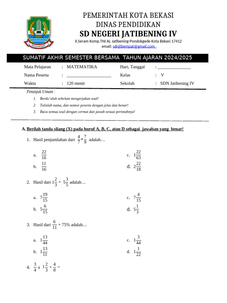 Math Soal Sasb | PDF