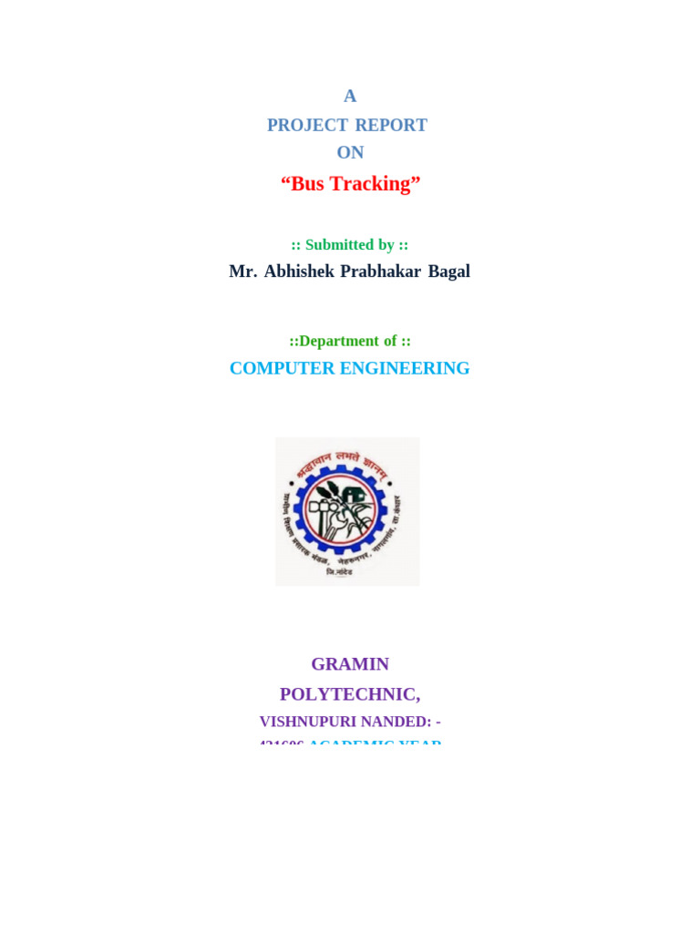 Bus Tracking System Project Report | PDF | Use Case | Unified Modeling ...