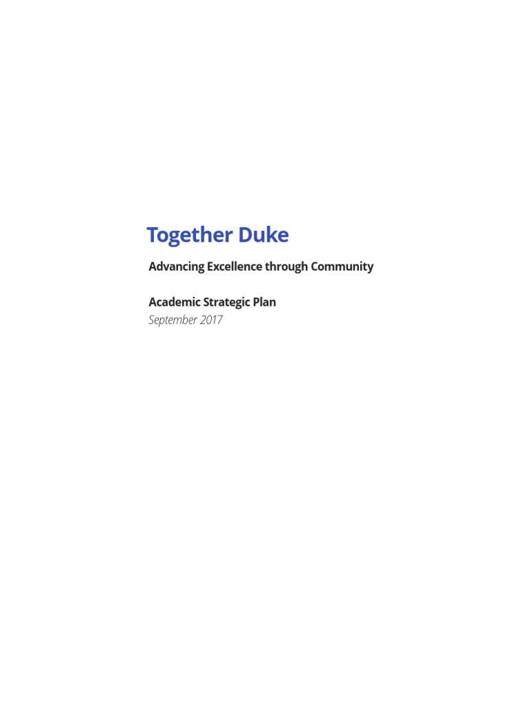 TogetherDuke-Sept2017-text | PDF | Duke University | University