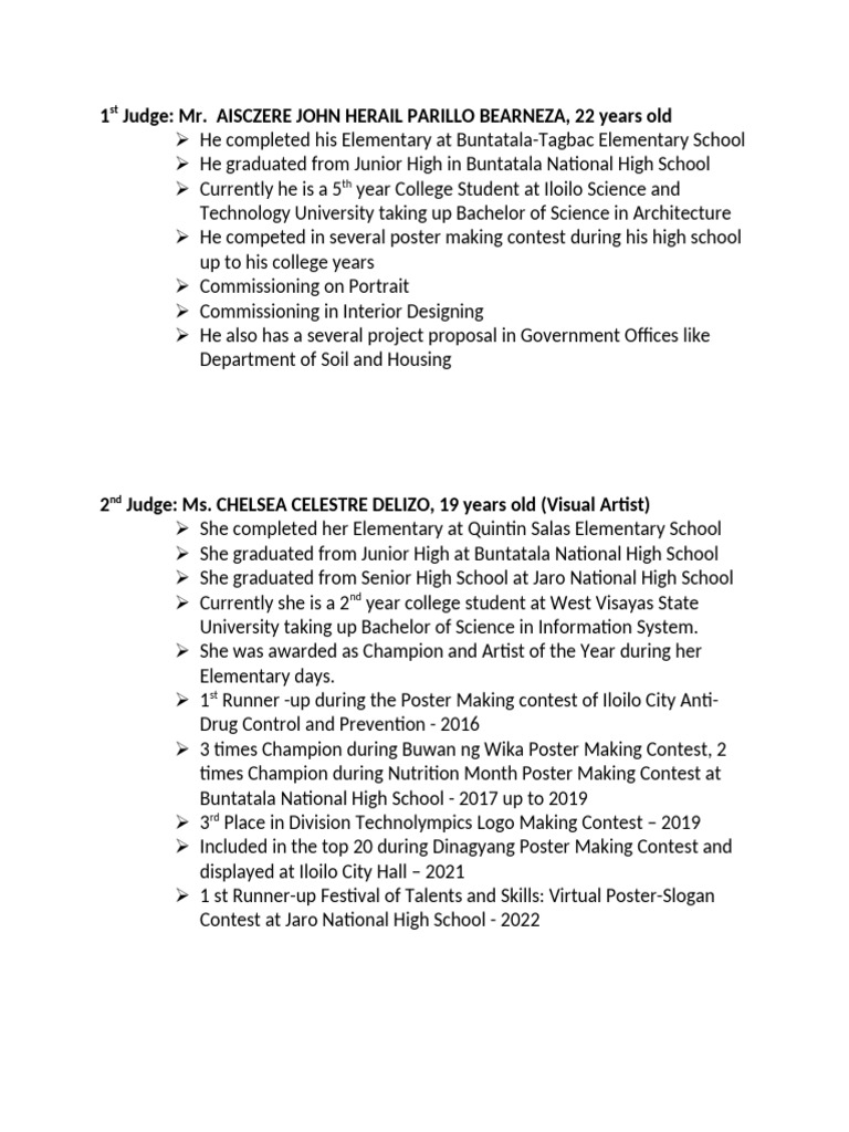 1st Judge | PDF