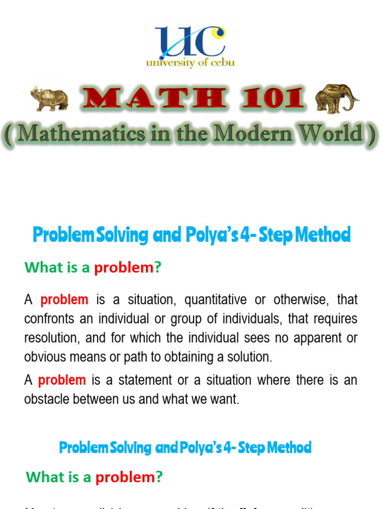 Polya’s 4-Step Problem Solving Guide | PDF | Behavioural Sciences ...