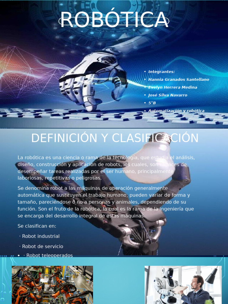 Introducción a la Robótica y Tipos de Robots | PDF | Robot | Robótica