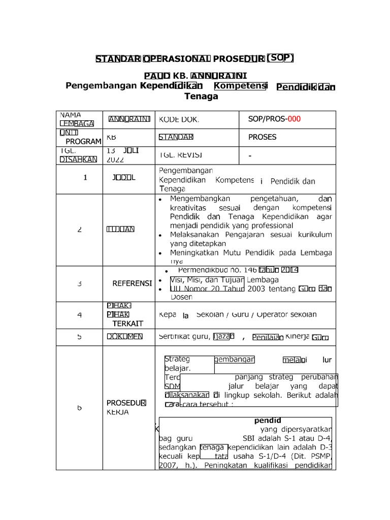 Pengembangan Kompetensi Kependidikan Dan Tenaga Pendidik | PDF