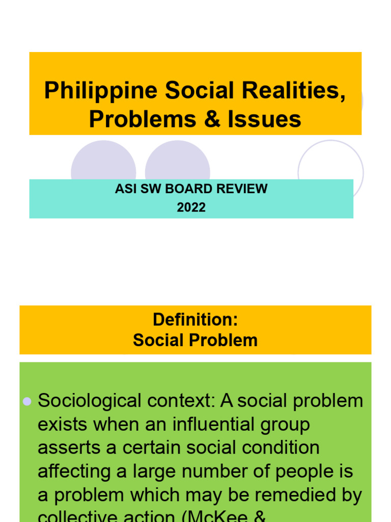 Philippine Social Problems and Governance | PDF | Deviance (Sociology ...