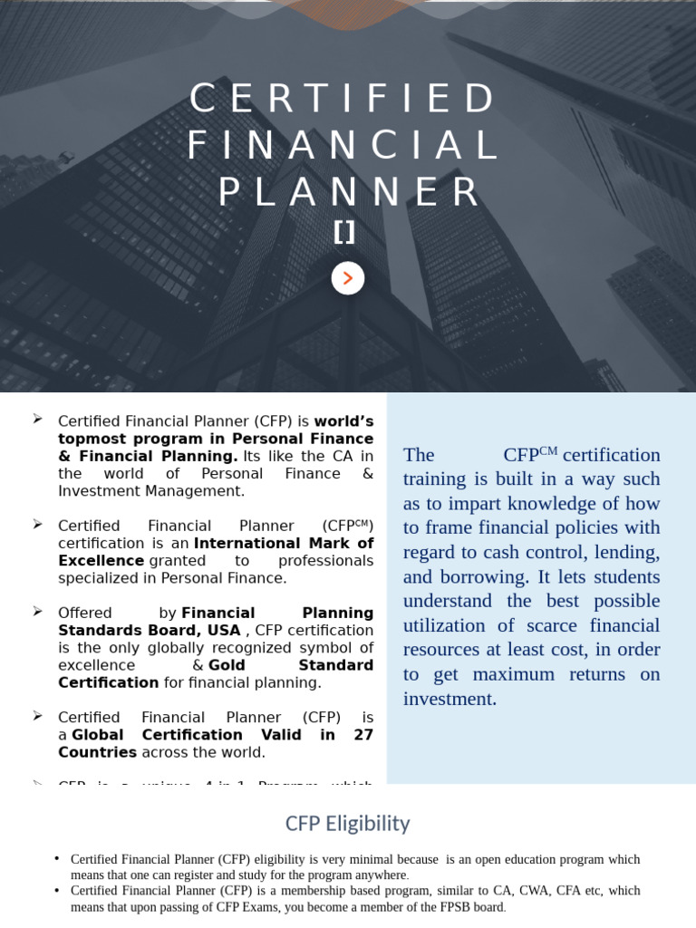 CFP | PDF | Economies | Qualifications