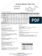 Polias de ferro em V perfil A-SPA