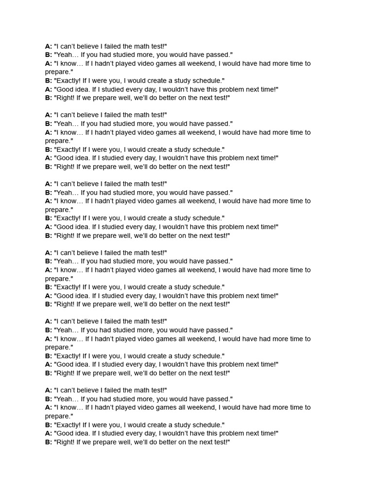 Dialogue (Conditional 2rd and 3rd) | PDF